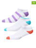 LEE Underwear Skarpety (3 pary) "Kristen" w kolorze turkusowym, fioletowym i czerwonym