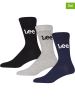Lee 3er-Set: Socken "Billie" in Schwarz/ Hellgrau/ Dunkelblau