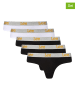 LEE Underwear 5er-Set: Slips "Miri" in Schwarz/ Weiß/ Grau