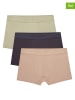 Wrangler 3er-Set: Boxershorts "Griffin" in Dunkelblau/ Grün/ Rosa