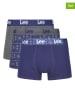 LEE Underwear 3er-Set: Boxershorts "Redpath" in Dunkelblau/ Grau