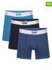 LEE Underwear 3er-Set: Boxershorts "Keenan" in Dunkelblau/ Hellblau/ Blau