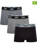 Lee 3er-Set: Boxershorts "Putney" in Grau/ Schwarz