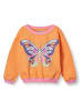 Småfolk Sweatshirt "Schmetterlinge" in Orange/ Pink