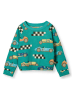 Småfolk Sweatshirt "Autos" in Türkis/ Bunt