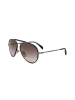 David Beckham Herren-Sonnenbrille in Schwarz-Silber/ Braun