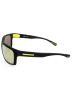 Hugo Boss Unisex-Sonnenbrille in Schwarz/ Gelb