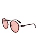 Longchamp Damen-Sonnenbrille in Braun-Silber/ Rosa