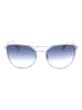Longchamp Damen-Sonnenbrille in Silber/ Blau