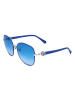 Swarovski Damen-Sonnenbrille in Blau-Silber