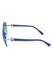 Swarovski Damen-Sonnenbrille in Blau-Silber