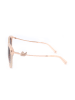 Swarovski Damen-Sonnenbrille in Hellrosa-Roségold/ Braun
