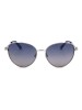 Swarovski Damen-Sonnenbrille in Silber/ Blau