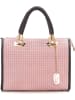 Anna Morellini Skórzana torebka "Viola" w kolorze jasnoróżowym - 30 x 26 x 17 cm