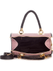 Anna Morellini Leder-Henkeltasche "Viola" in Rosa - (B)30 x (H)26 x (T)17 cm
