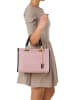 Anna Morellini Leder-Henkeltasche "Viola" in Rosa - (B)30 x (H)26 x (T)17 cm