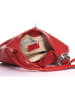 Anna Morellini Leren schoudertas rood - (B)38 x (H)34 x (D)10 cm