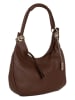 Anna Morellini Skórzana torebka "Alba" w kolorze brązowym - 38 x 34 x 10 cm