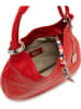 Anna Morellini Leder-Schultertasche "Alba" in Rot - (B)38 x (H)34 x (T)10 cm