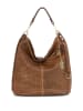 Anna Morellini Leder-Shopper "Caroline" in Camel - (B)42 x (H)38 x (T)17 cm