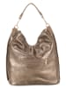 Anna Morellini Leder-Schultertasche "Greta" in Gold - (B)34 x (H)38 x (T)17 cm