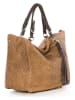 Anna Morellini Leren shopper "Solana" camel - (B)42 x (H)30 x (D)20 cm