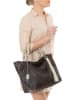 Anna Morellini Leren shopper "Solana" donkerbruin - (B)42 x (H)30 x (D)20 cm