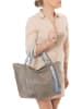 Anna Morellini Leren shopper "Solana" taupe - (B)42 x (H)30 x (D)20 cm
