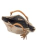 Anna Morellini Leren shopper "Solana" beige - (B)42 x (H)30 x (D)20 cm
