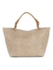 Anna Morellini Leder-Shopper "Solana" in Beige - (B)42 x (H)30 x (T)20 cm