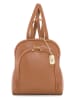 Anna Morellini Leder-Rucksack "Breta" in Hellbraun - (B)24 x (H)30 x (T)12 cm