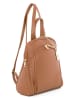 Anna Morellini Leder-Rucksack "Breta" in Hellbraun - (B)24 x (H)30 x (T)12 cm