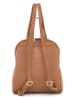Anna Morellini Leder-Rucksack "Breta" in Hellbraun - (B)24 x (H)30 x (T)12 cm