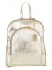 Anna Morellini Leder-Rucksack " Breta" in Gold - (B)24 x (H)30 x (T)12 cm