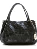 Anna Morellini Leder-Henkeltasche "Clarissa" in Schwarz - (B)28 x (H)20 x (T)12 cm