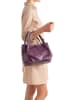 Anna Morellini Leder-Henkeltasche "Clarissa" in Lila - (B)28 x (H)20 x (T)12 cm