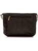 Anna Morellini Leder-Umhängetasche "Alice" in Schwarz - (B)22 x (H)18 x (T)2 cm