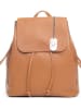 Anna Morellini Leder-Rucksack "Claire" in Hellbraun - (B)29 x (H)32 x (T)12 cm