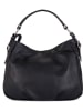 Anna Morellini Leder-Schultertasche "Noemi 1" in Schwarz - (B)30,5 x (H)26 x (T)9 cm