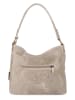 Anna Morellini Leder-Schultertasche "Linda" in Beige - (B)29 x (H)24 x (T)8 cm