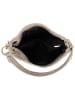 Anna Morellini Leder-Schultertasche "Linda" in Beige - (B)29 x (H)24 x (T)8 cm