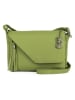 Anna Morellini Leren schoudertas "Lola" groen - (B)24 x (H)18 x (D)6 cm