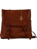 Anna Morellini Leren rugzak "Kika" bruin - (B)24 x (H)36 x (D)15 cm