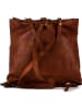 Anna Morellini Leder-Rucksack "Kika" in Braun - (B)24 x (H)36 x (T)15 cm