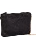 Anna Morellini Leder-Umhängetasche in Schwarz - (B)23 x (H)17 x (T)1 cm