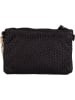 Anna Morellini Leder-Umhängetasche in Schwarz - (B)23 x (H)17 x (T)1 cm