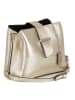 Anna Morellini Leder-Umhängetasche "Ciosa" in Gold - (B)22 x (H)17 x (T)10 cm