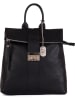 Anna Morellini Leder-Rucksack "Azalea" in Schwarz - (B)30 x (H)31 x (T)11 cm