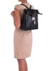 Anna Morellini Leder-Rucksack "Azalea" in Schwarz - (B)30 x (H)31 x (T)11 cm