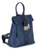 Anna Morellini Leder-Rucksack "Azalea" in Dunkelblau - (B)30 x (H)31 x (T)11 cm